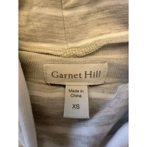 Garnet Hill Tank Top Sleeveless Tunic Tencel Mock Neck Slit Modern Shirt XS - Picture 2 of 12